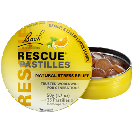 Bach RESCUE PASTILLES Natural Stress Relief lozenges alternate view 2