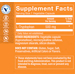 Supplement Facts label for L-Tryptophan Supports Mood & Relaxation 500 MG