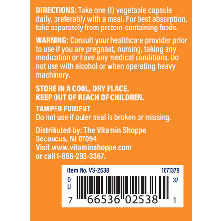 Directions for The Vitamin Shoppe L-Tryptophan 500 MG