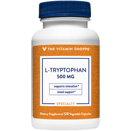 The Vitamin Shoppe L-Tryptophan 500 MG capsules view