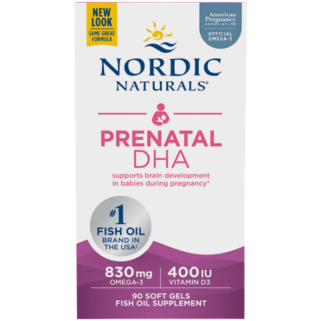 Nordic Naturals Prenatal DHA softgels 830 MG Omega-3 400 IU D3 view 2