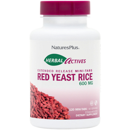 Natures Plus Red Yeast Rice 600 MG bottle front
