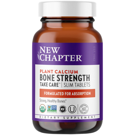 New Chapter Bone Strength Plant Sourced Calcium tablets bottle front