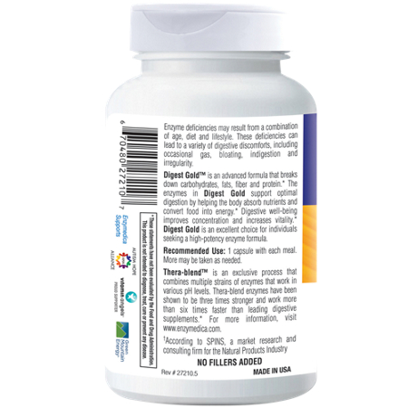 Enzymedica Digest Gold Digestive Enzyme container view 4