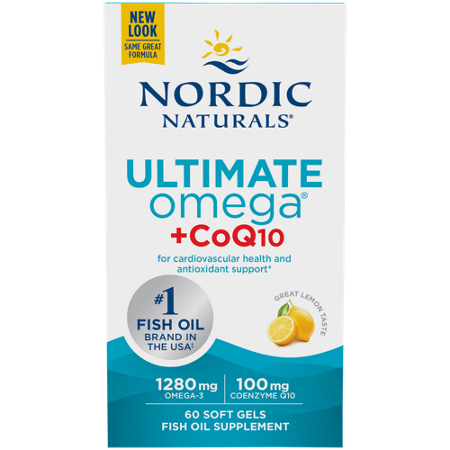 Nordic Naturals Omega-3 & CoQ10 softgels, 1280MG Omega-3