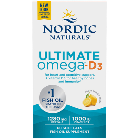 Nordic Naturals Ultimate Omega-D3 softgels box front