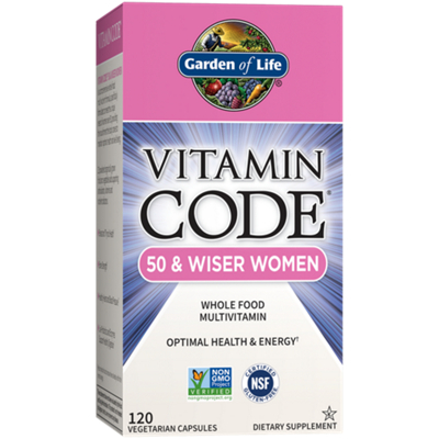 Vitamin Code 50 & Wiser Women – Raw Whole Food Multivitamin (120 Vegetarian Capsules)