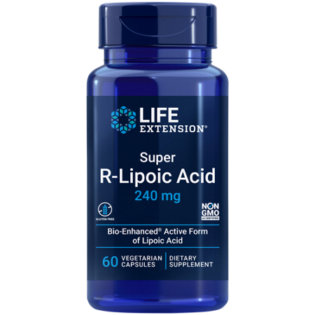 Life Extension Super R-Lipoic Acid capsules 240 MG bottle front