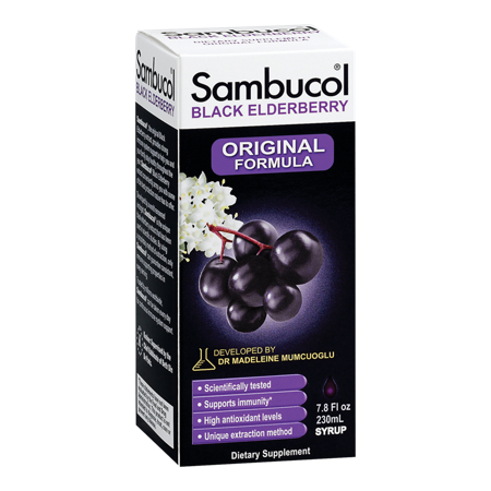 Sambucol Black Elderberry Syrup box front
