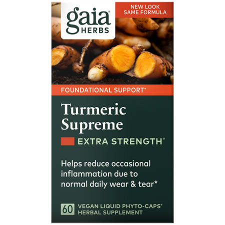 Gaia Herbs Turmeric Supreme Extra Strength box front