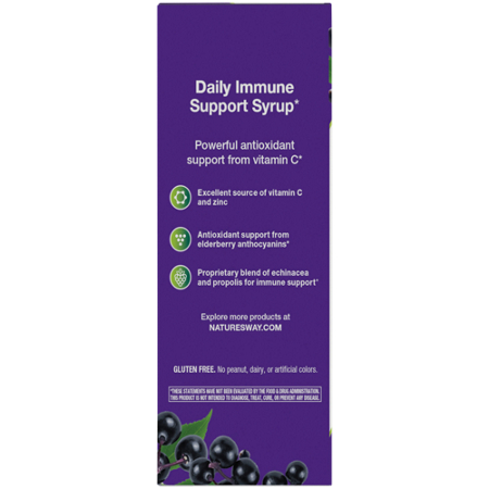 Natures Way Sambucus Immune Syrup with Elderberry Zinc Vitamin C view 4