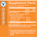Supplement Facts label for BioCell Collagen II with Hyaluronic Acid 1000 MG