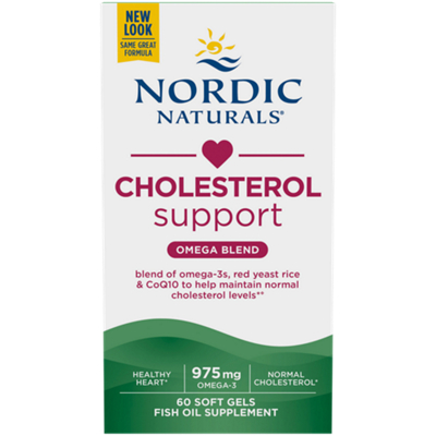 Cholesterol Support – 1,1080 MG of Omega-3s with Red Yeast Rice & CoQ10 (60 Softgels)