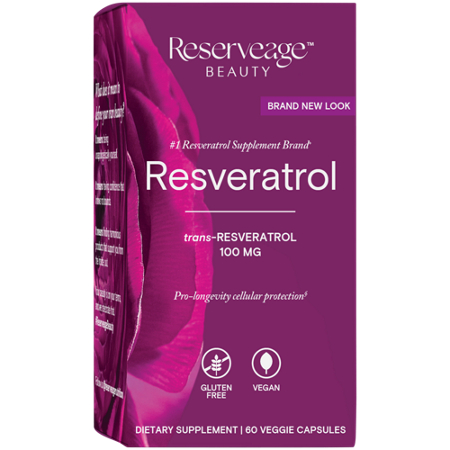 Reserveage Resveratrol 100 MG box front