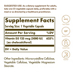 Supplement Facts label for Solgar Vitamin D3 5000 IU capsules