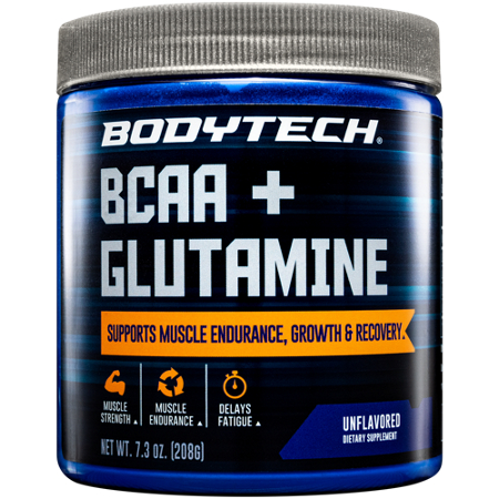 BodyTech BCAA + Glutamine Powder jar front