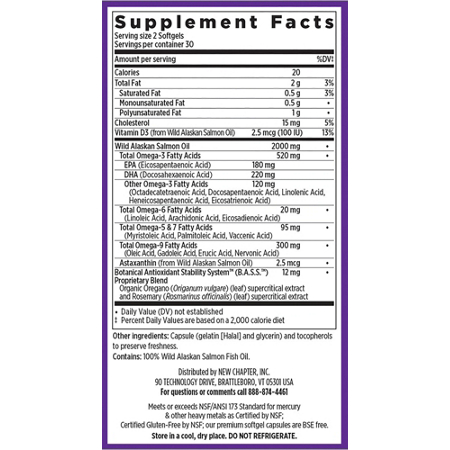 Supplement Facts: New Chapter Wholemega Fish Oil 1000 MG