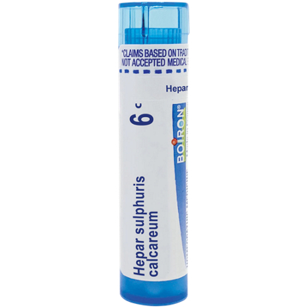 Boiron Hepar Sulphuris Calcareum 6C Pellets bottle front