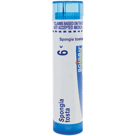 Boiron Spongia Tosta Homeopathic Medicine pellets front