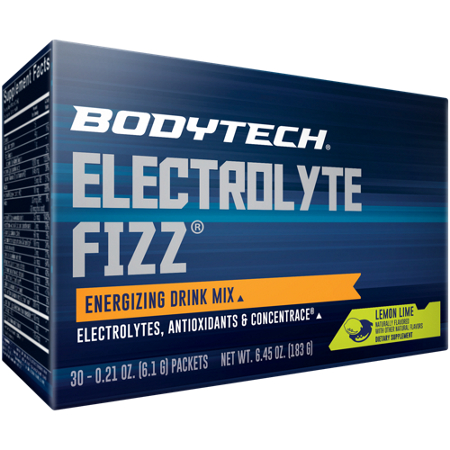 BodyTech Electrolyte Fizz Lemon Lime box front
