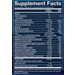 Supplement Facts label for BodyTech Electrolyte Fizz Lemon Lime