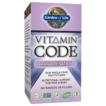 Garden of Life Vitamin Code Raw Prenatal box front