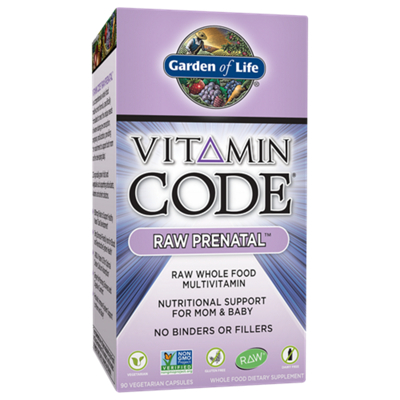Vitamin Code Raw Prenatal – Raw Whole Food Multivitamin (90 Vegetarian Capsules)