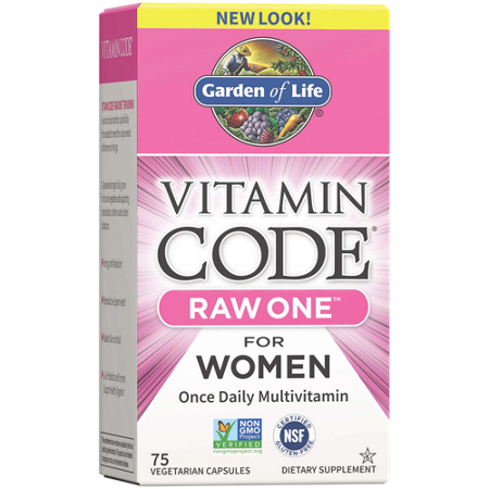 Garden of Life Vitamin Code Raw One for Women box front