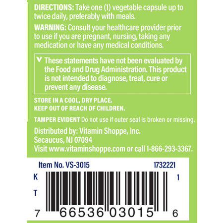 The Vitamin Shoppe Rhodiola Rosea 500MG Directions