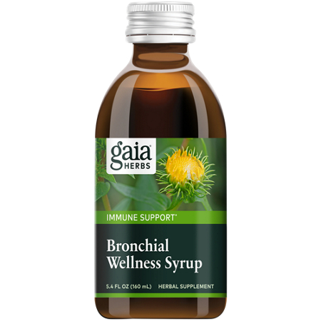 Gaia Herbs Bronchial Wellness Herbal Syrup with Honey and Essential Oils view 2