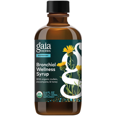 Bronchial Wellness Herbal Syrup with Honey & Aromatic Essential Oils (5.4 Fluid Ounces)