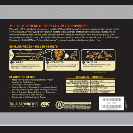 Directions for Optimum Nutrition Platinum Hydrowhey Turbo Chocolate