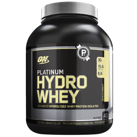 Optimum Nutrition Hydrowhey Vanilla protein powder bottle
