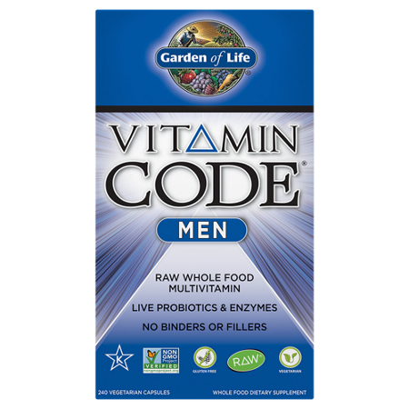 Garden of Life Vitamin Code Men Raw Whole Food Multivitamin view 2