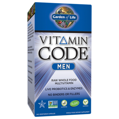 Vitamin Code Men – Raw Whole Food Multivitamin (240 Vegetarian Capsules)