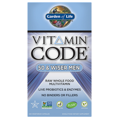 Garden of Life Vitamin Code 50 & Wiser Men Multivitamin view 2