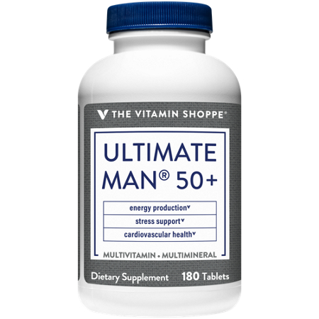 The Vitamin Shoppe Ultimate Man 50 Multivitamin Multimineral tablets view
