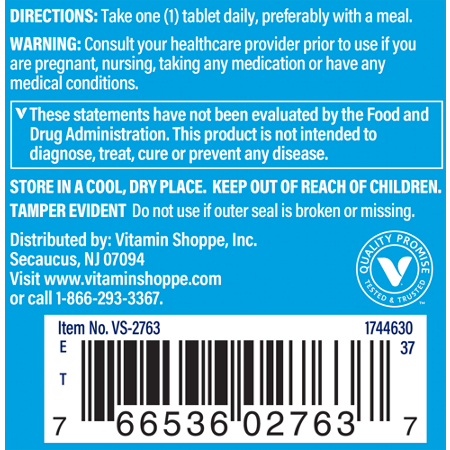 The Vitamin Shoppe Vitamin D3 5000 IU Directions
