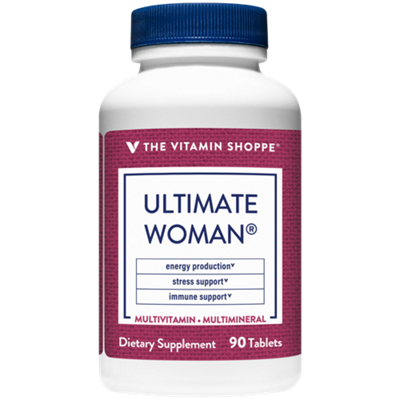 Ultimate Woman Multivitamin & Multimineral - Energy Production, Stress, & Immune Support (90 Tablets)