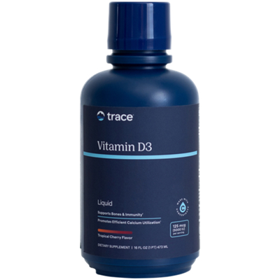 Liquid Vitamin D3 with ConcenTrace Minerals - Tropical Cherry - 5,000 IU (16 Fluid Ounces)