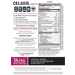 Supplement Facts label for Celsius Energy Powder Drink Mix Berry
