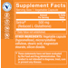 Supplement Facts label for Glutathione 500 MG Supplement