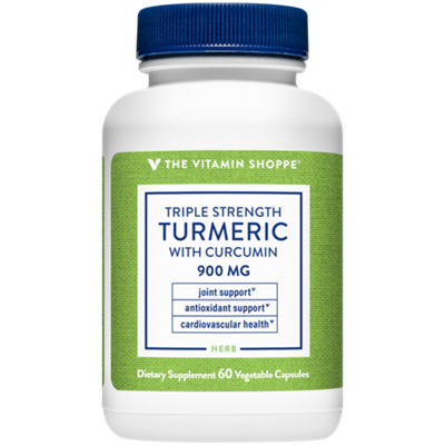 Triple Strength Turmeric with Curcumin - Joint & Antioxidant Support - 900 MG (60 Vegetarian Capsules)