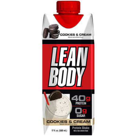 Labrada Lean Body Protein Shake Cookies & Cream drink front