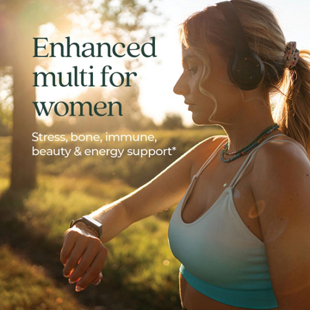 Enhanced multi for women stress bone immune beauty and energy support