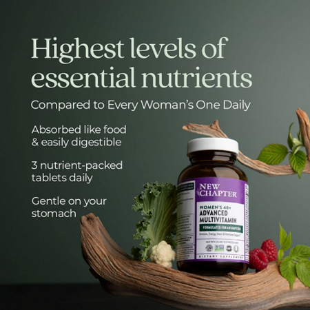 New Chapter Organic Multivitamin for Every Woman II 40 Plus Tablets view 7