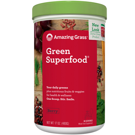 Amazing Grass Green Superfood Powder container front