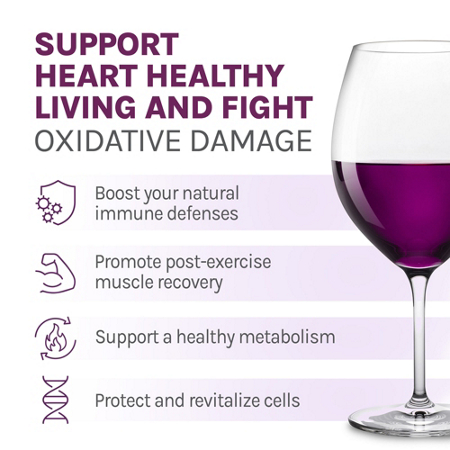 Support heart health with Reserveage Nutrition Resveratrol