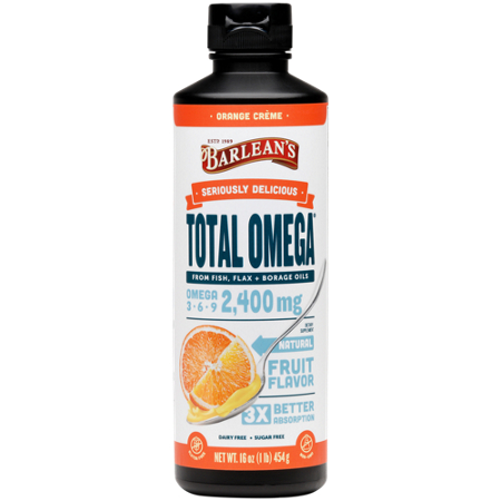 Barleans Organic Oils Omega Swirl Total Omega bottle front