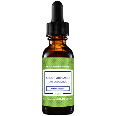 The Vitamin Shoppe Extra Strength Oil of Oregano bottle view
